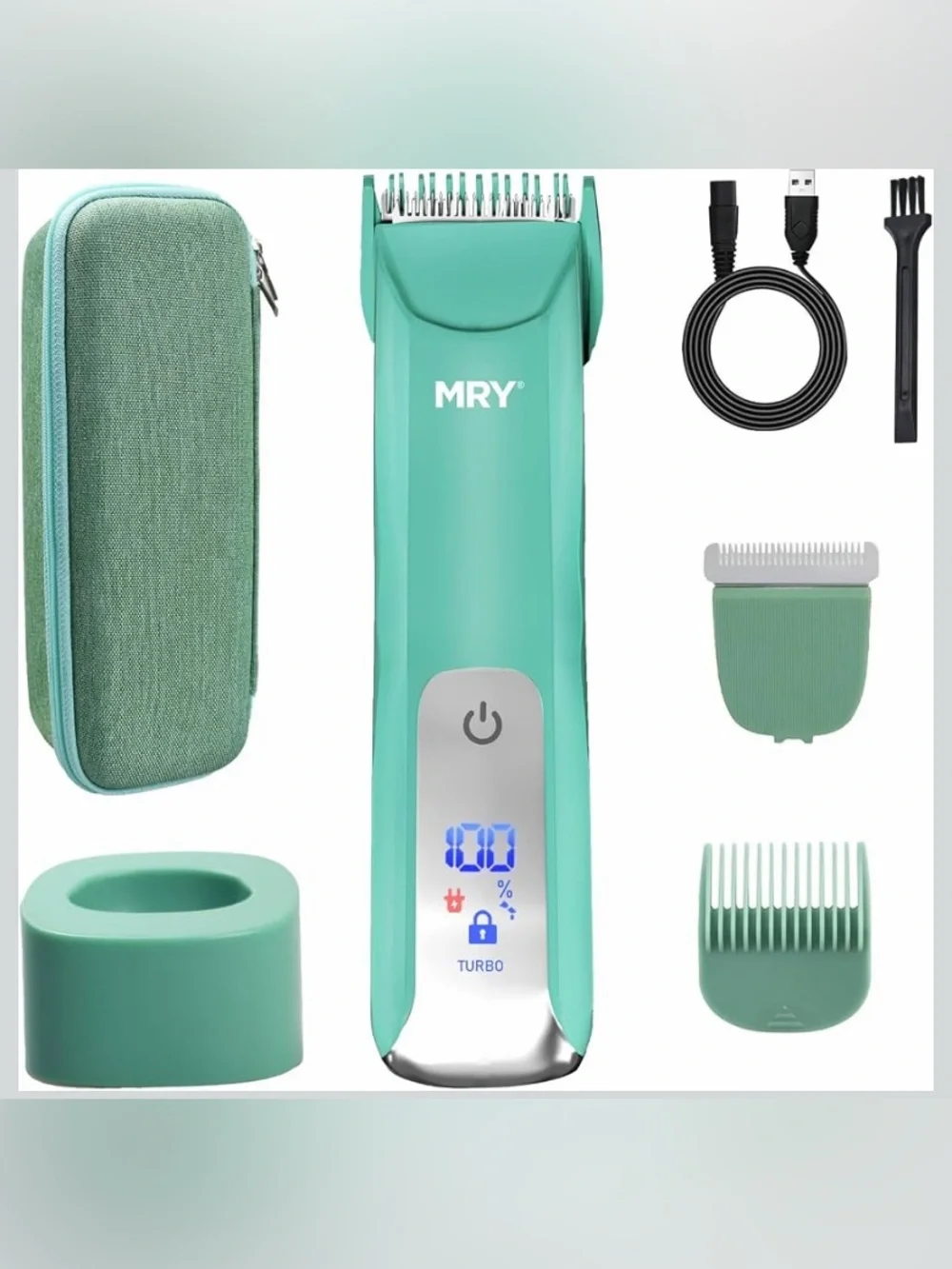 MRY USB Rechargeable Body Hair Trimmer Ceramic Blade Waterproof New